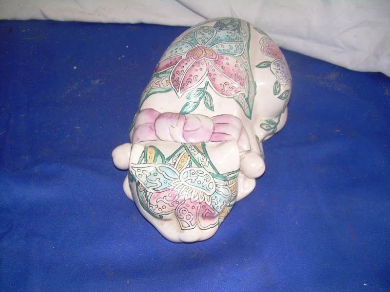 vintage porcelain cat