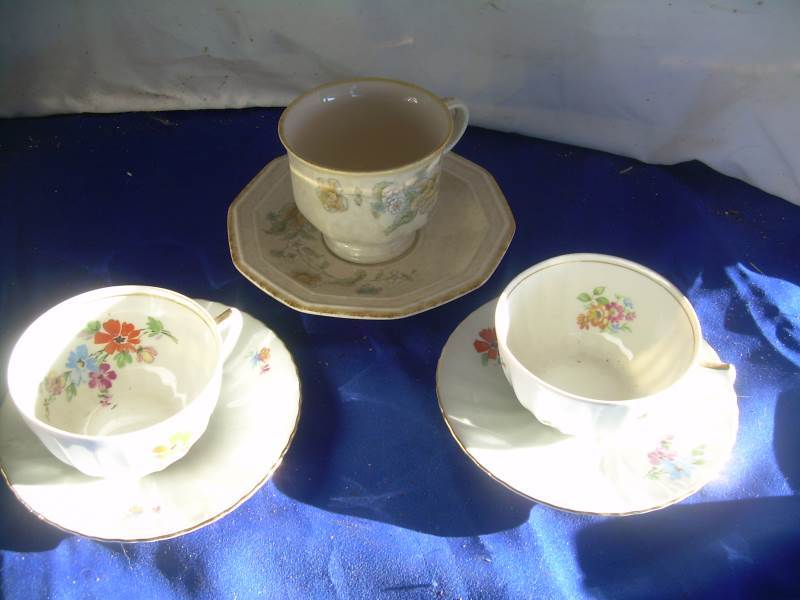 teacups and saucers