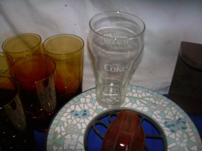 misc glasswear and knickknacks