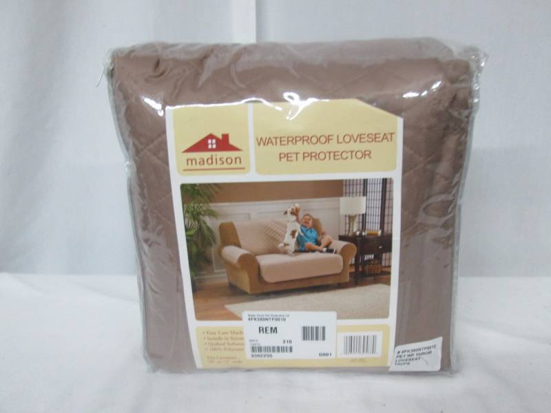 lot 90 image: Madison Waterproof Pet Protection Loveseat Cover