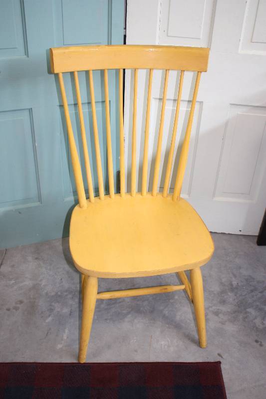 Painted Yellow Chair