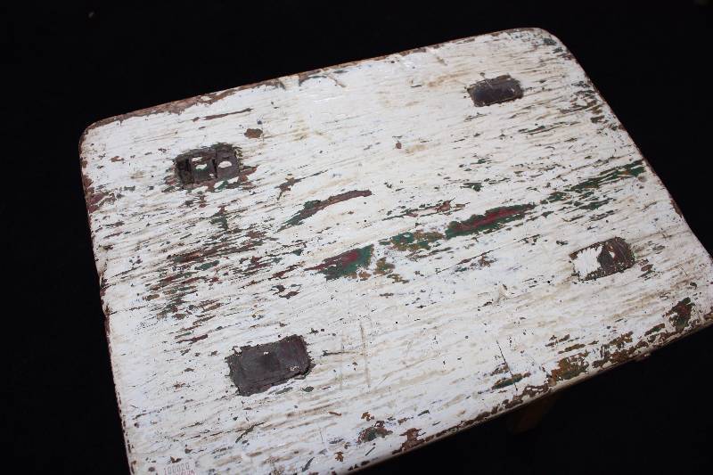 Antique Pegged Wooden Stool