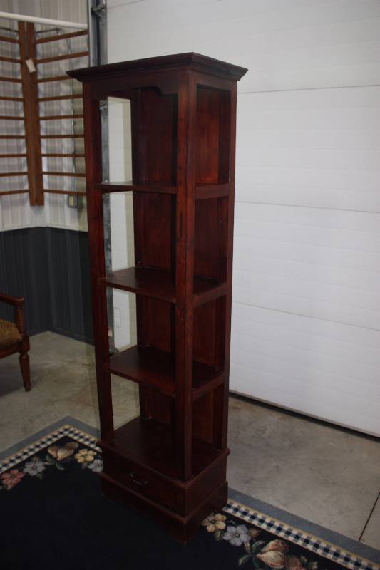 Four Shelf Cabinet with Drawer (First Shelf)