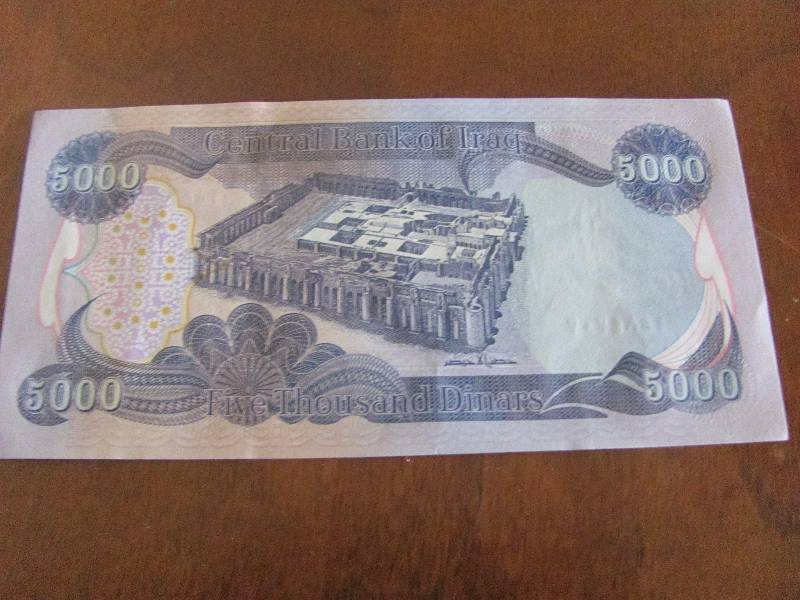 Iraq Dinar bill