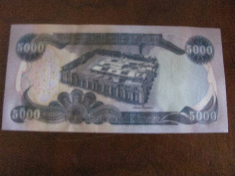Iraq Dinar bill