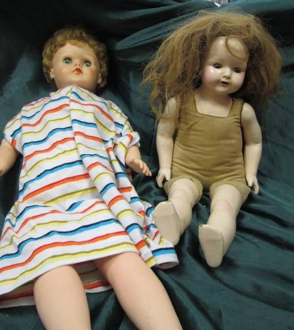 Two dolls one rubber and one Rose M...