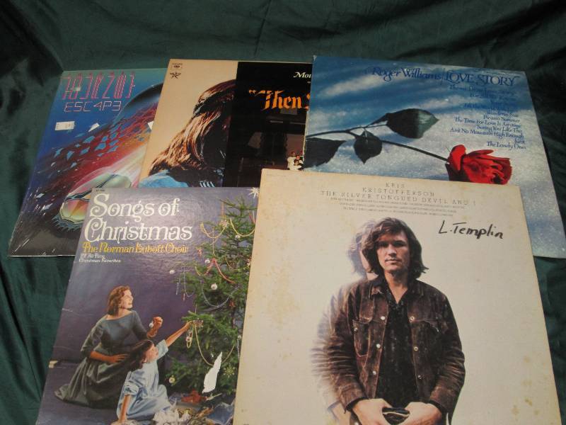 Vintage records, Qty 6  Willie nels...