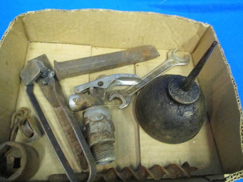 Chisel, barrel spout, wood bit, pul...