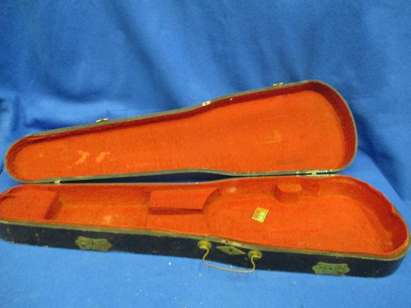 Solid wood violin case, over 100 ye...