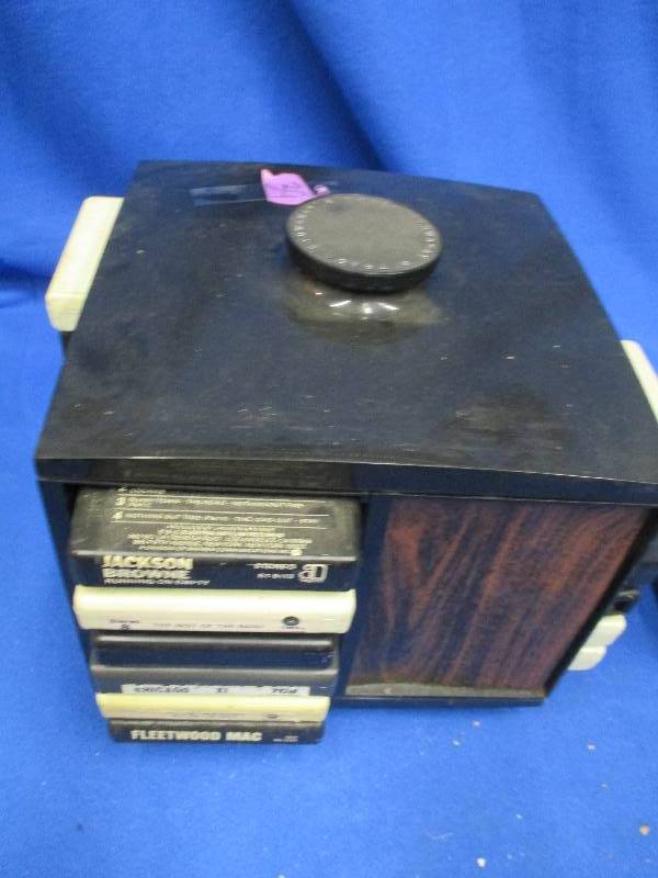 24 8 track tapes, with carousel, Fr...