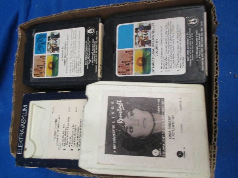 8 eight track tapes, includes Milli...