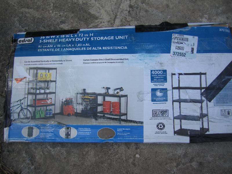 lot 56 image: Edsal  36 in. W x 72 in. H x 18 in....