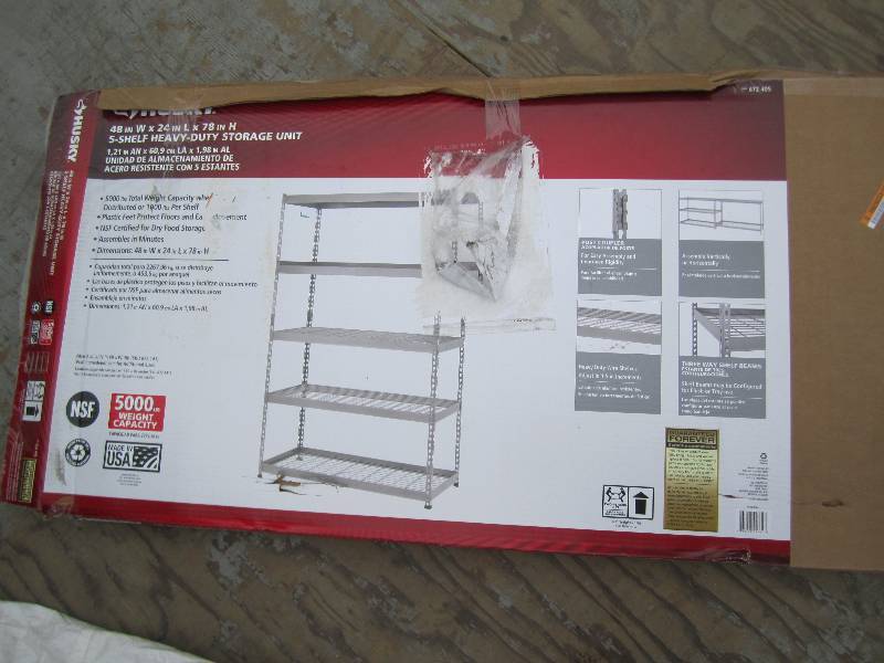 lot 131 image: Husky 48 in. W X 24 in. D X 78 in. ...