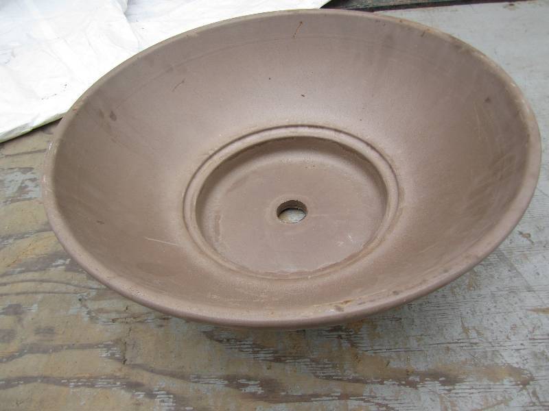 lot 147 image: 18 in. Chocolate Terra Cotta Clay B...