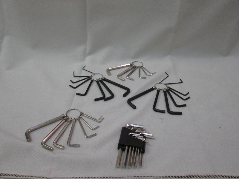Misc allen wrenches qty 5 differen...
