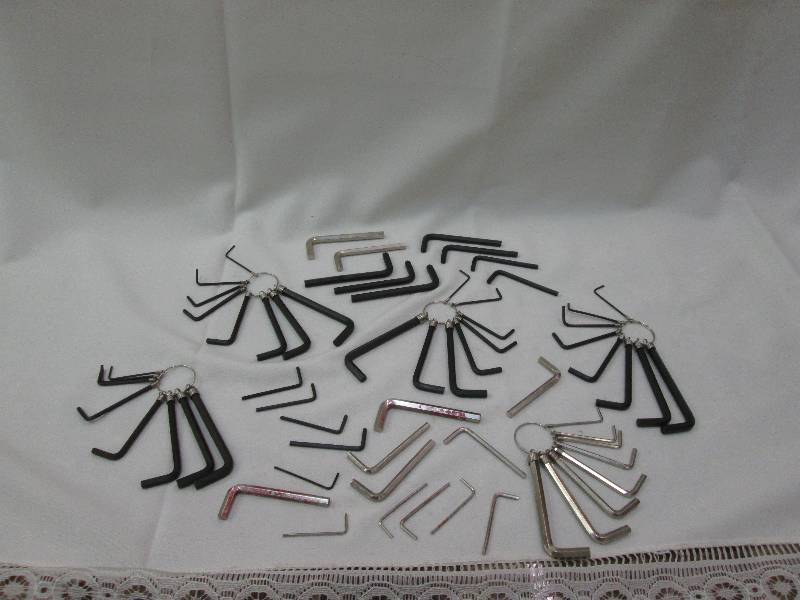 Assorted Allen wrenches all display...