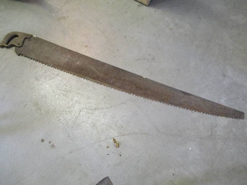Hand saw, 5 foot blade...