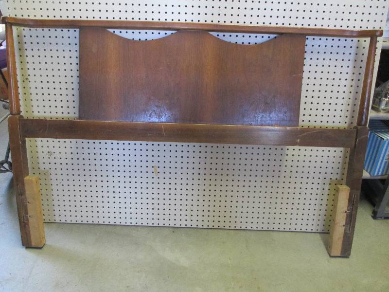 Antique all wood headboard, 54 acr...