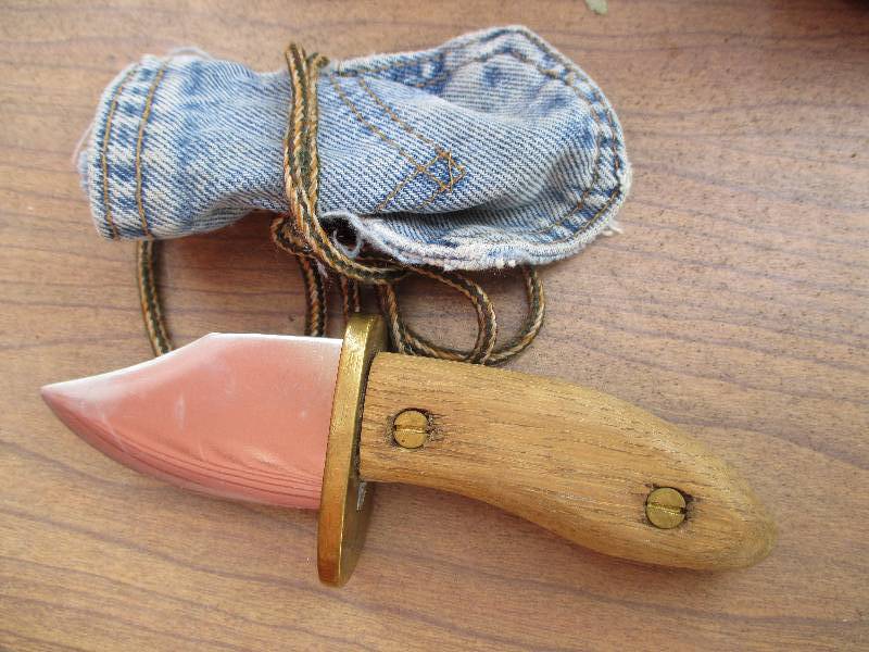 very sturdy knife with sheath and 3...