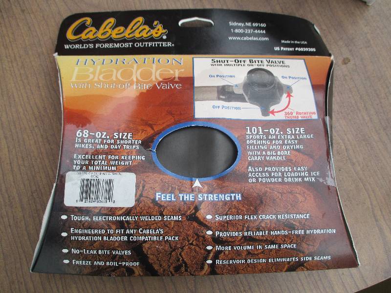 Cabelas hydration bladder, 68oz....