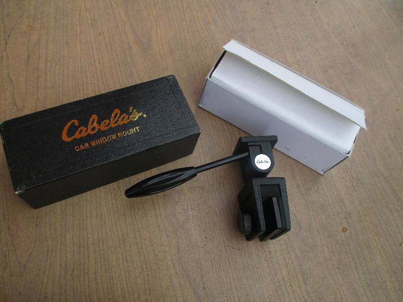Cabellas car window mount...
