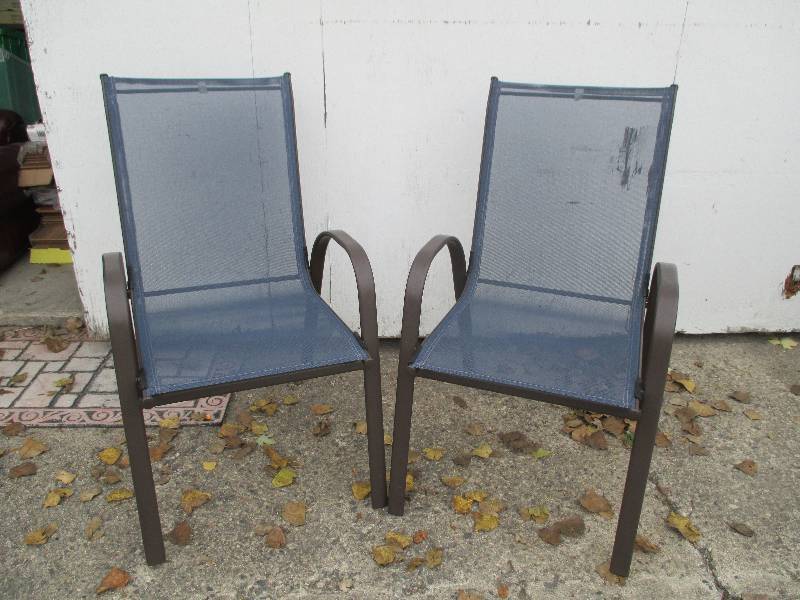 2 stacking patio chairs - look like...
