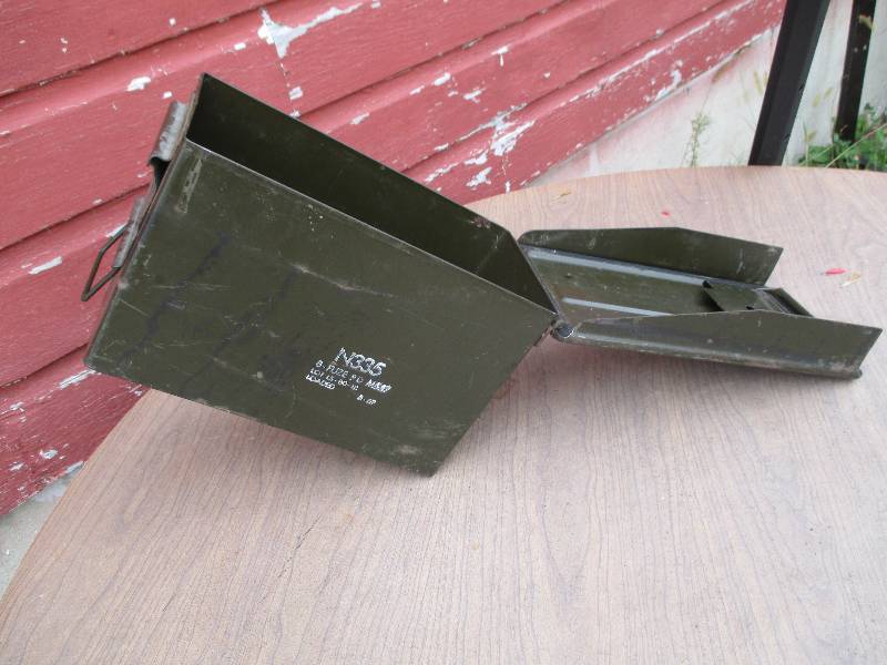Vintage metal ammunition box...