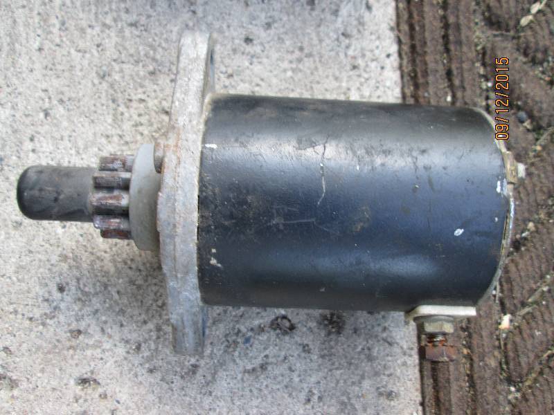 12 volt lawnmower starter, works...