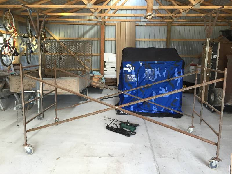 lot 12 image: Home made scaffolding