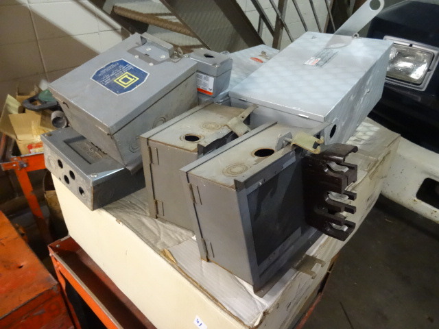 lot 41 image: Misc Electrical Boxes, Cart Not Included