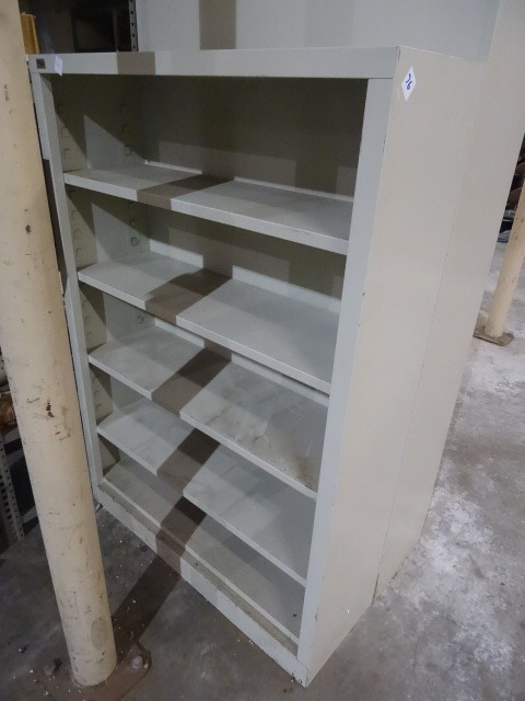lot 76 image: Metal Book Shelf 36 X 12 X 52