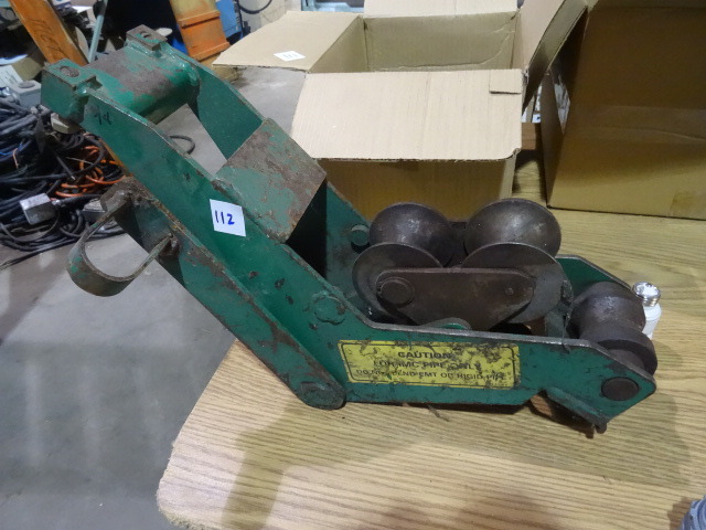 lot 112 image: Benden Attachment for Greenlee 555