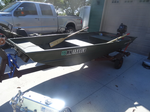 Duck boat and trailer