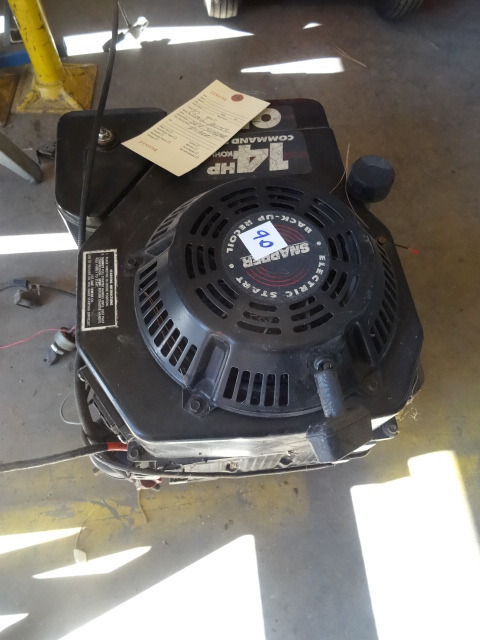 lot 90 image: 14 HP Kohler Motor. Runs