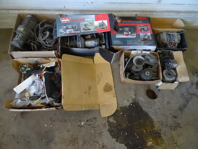 lot 101 image: Large Lot Of Misc Winch Parts