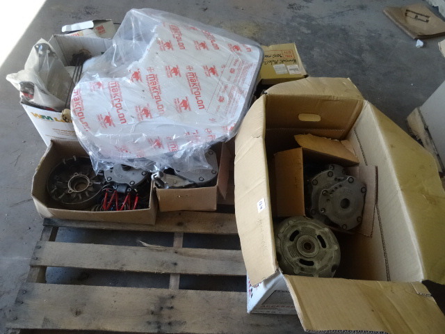 lot 124 image: Pallet Of Misc Snow Mobile Parts