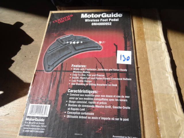 lot 130 image: Motor Guide Wireless Foot Pedal