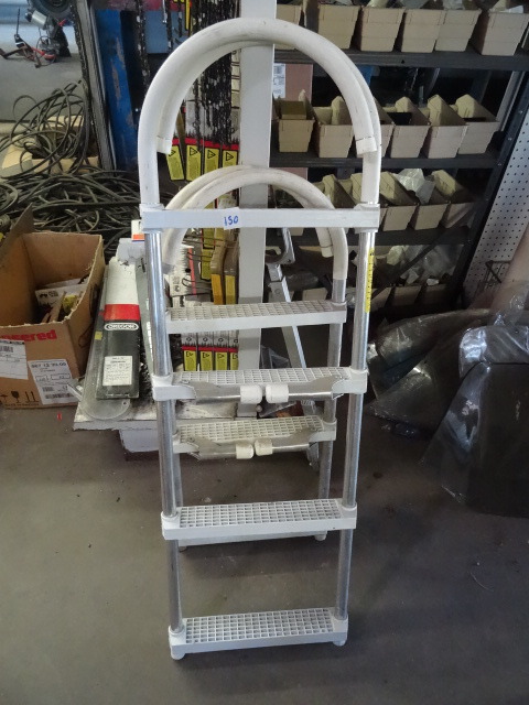 lot 150 image: 2 Aluminum Boat Ladders