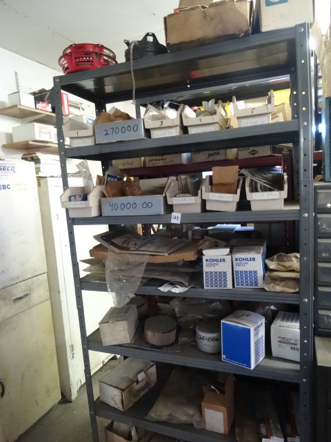 lot 163 image: Shelf All Kohler Small Engine Parts