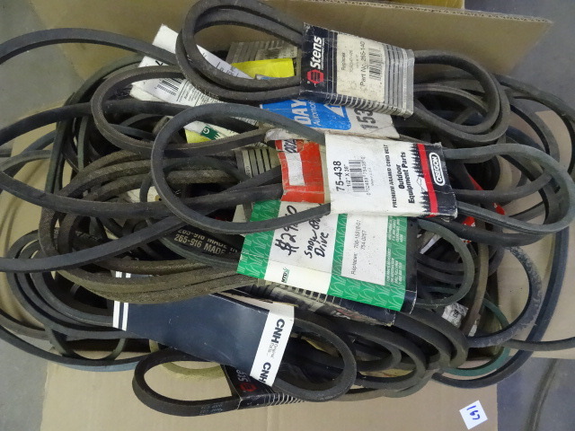 lot 167 image: Box Of Misc Belts