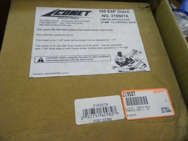 lot 174 image: Comet Snowmobile Clutch 108