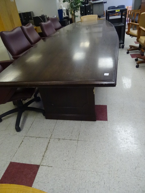 lot 22 image: Wood Conference Table
