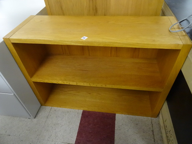 lot 30 image: Oak Wood Book Shelf 42 X 14 X 29