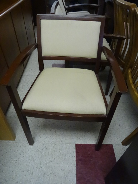 lot 37 image: 2 Matching Wood Framed Side Chairs