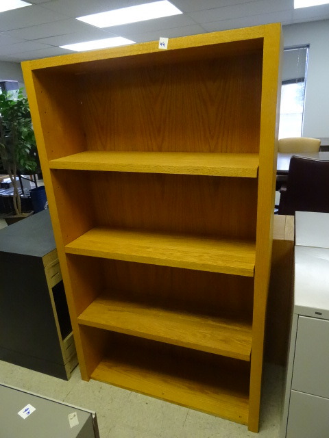 lot 44 image: Oak Wood Book Shelf 36 X 12 X 61