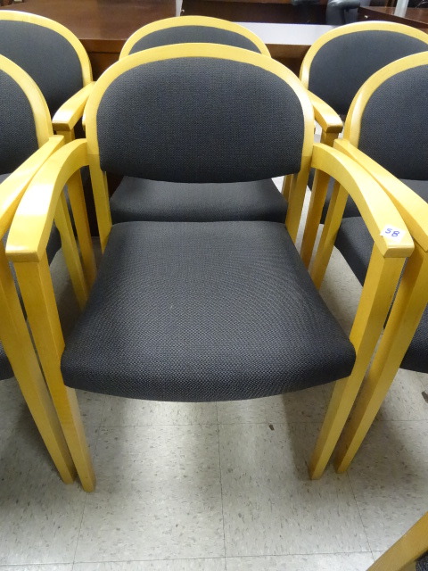 lot 58 image: 2 Matching Wood Framed Side Chairs