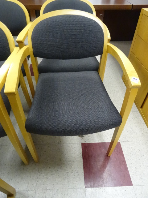 lot 59 image: 2 Matching Wood Framed Side Chairs