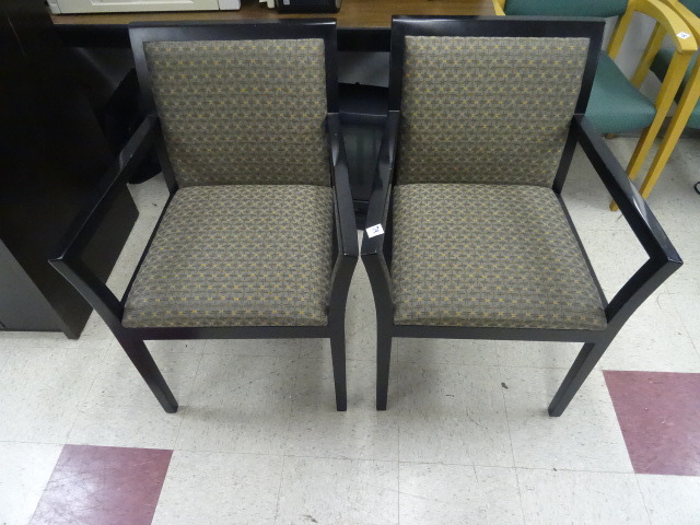 lot 79 image: 2 Matching Wood Framed Side Chairs