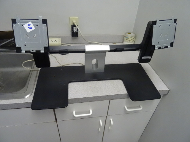lot 90 image: Dell Desk Top Double Monitor Stand