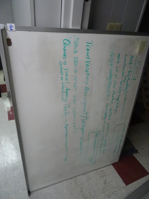 lot 120 image: 48 X 36 White Board